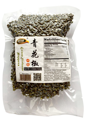 Shengchubao Green Sichuan Peppercorns -Top Quality 3.5oz, 7oz 青花椒