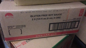 Lee Kum Kee Gluten Free Soy Sauce Individual Packets (Box of 500, 8ml)｜李锦记无麸质酱油独立袋装